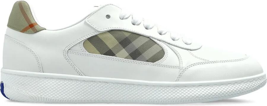 Burberry Terrace Check sneakers met vlakken Wit