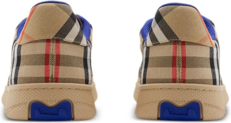 Burberry Terrace geruite canvas sneakers Beige - Foto 3