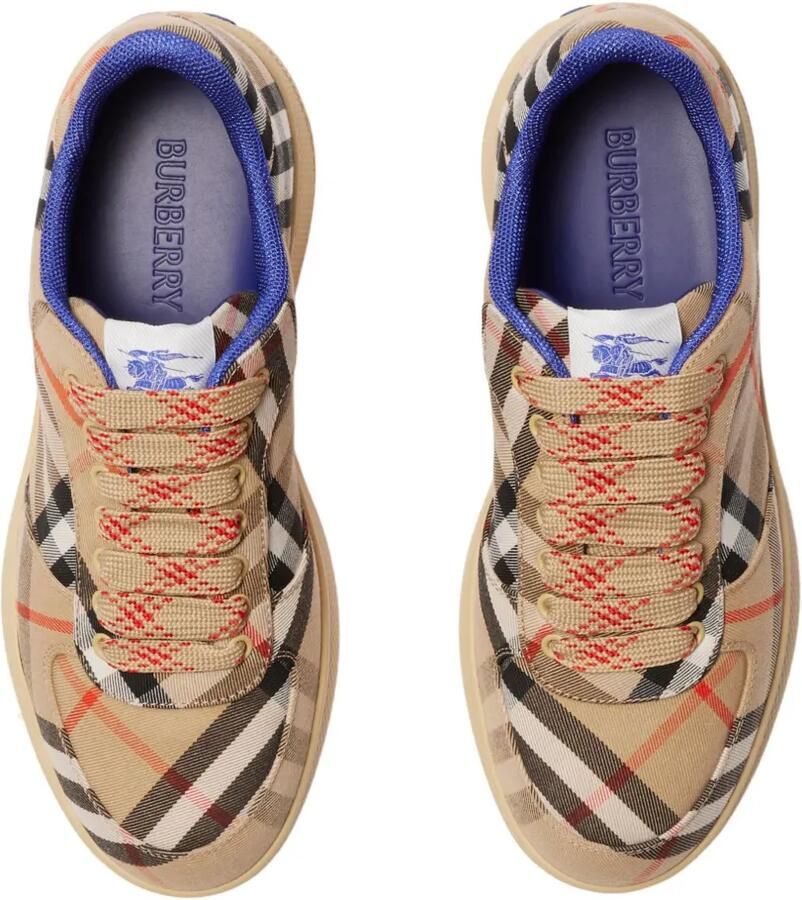 Burberry Terrace geruite canvas sneakers Beige - Foto 2
