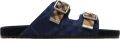 Burberry Urchin denim geruite sandalen Blauw - Blauw