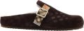 Burberry Urchin geruite lammy klompen Bruin - Bruin
