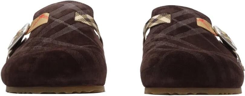Burberry Urchin geruite lammy klompen Bruin - Foto 5