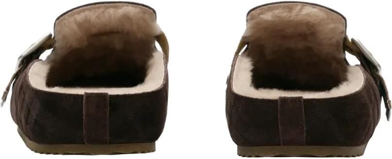 Burberry Urchin geruite lammy klompen Bruin - Foto 4
