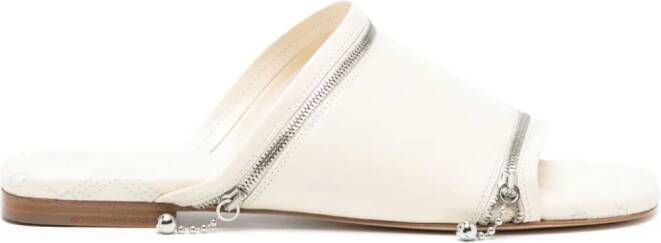 Burberry calf-leather slippers Beige