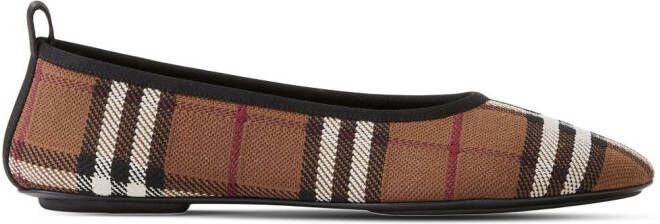 Burberry Ballerina's met bloemenprint Bruin