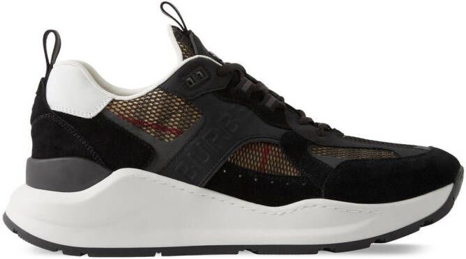 Burberry Geruite sneakers Zwart