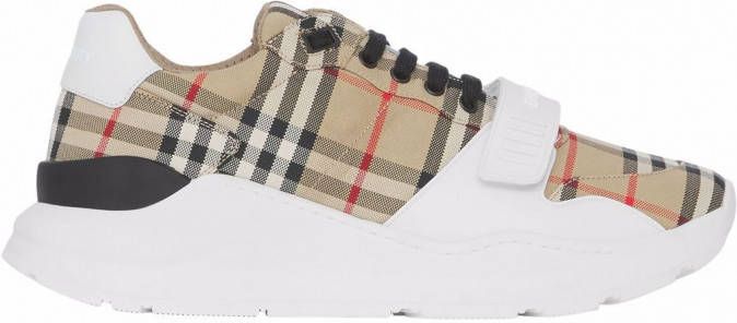 Burberry Geruite sneakers Beige