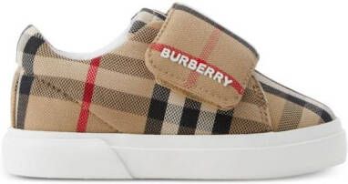 Burberry Kids Geruite sneakers Beige