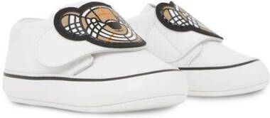 Burberry Kids Leren laarzen Wit