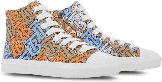 Burberry Kids High-top sneakers Veelkleurig