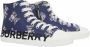 Burberry Kids Sneakers met logoprint Blauw - Thumbnail 1