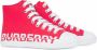 Burberry Kids Sneakers met logoprint Rood - Thumbnail 1