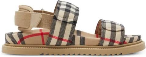 Burberry Kids Vintage check sandalen Beige