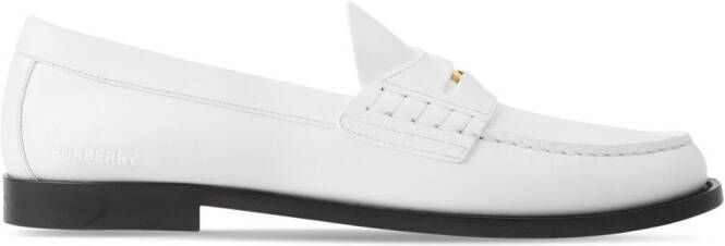 Burberry Leren loafers Wit