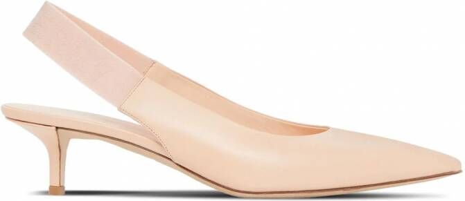 Burberry Leren slingback pumps Roze