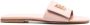 Burberry Slippers met logoplakkaat Roze - Thumbnail 1