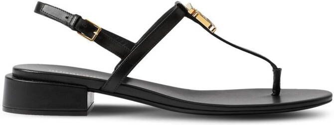 Burberry Leren sandalen Zwart