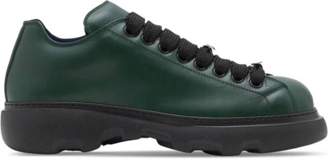 Burberry Ranger leren sneakers Groen