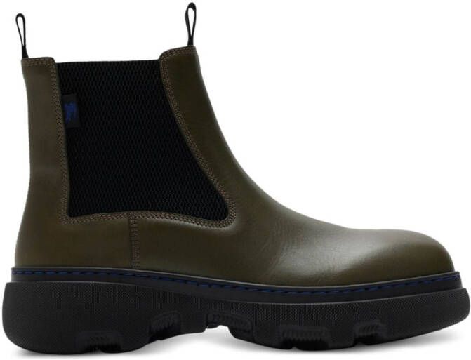 Burberry round-toe chelsea boots Groen