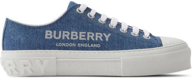 Burberry Shorts met logoprint Blauw