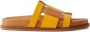 Burberry Slippers met colourblocking Geel - Thumbnail 1