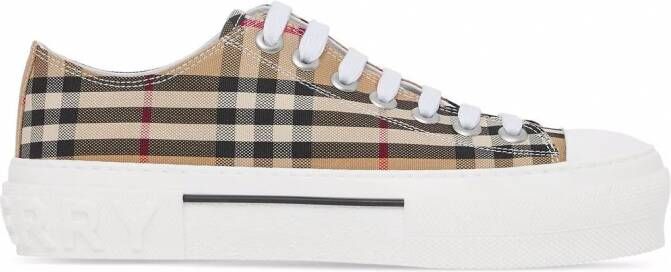 Burberry Sneakers met Vintage check Beige