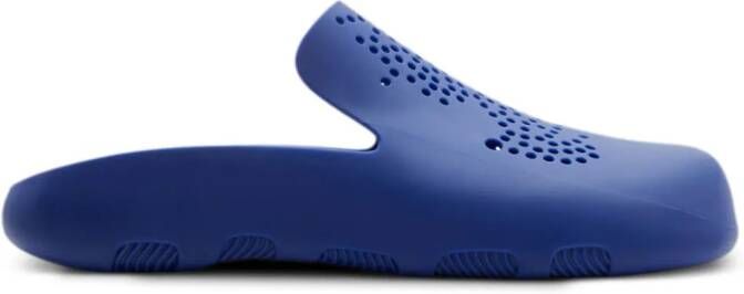 Burberry Stingray geperforeerde slippers Blauw