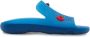 Burberry Stingray slippers verfraaid met logo Blauw - Thumbnail 1