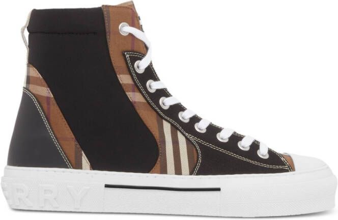 Burberry Geruite sneakers Bruin