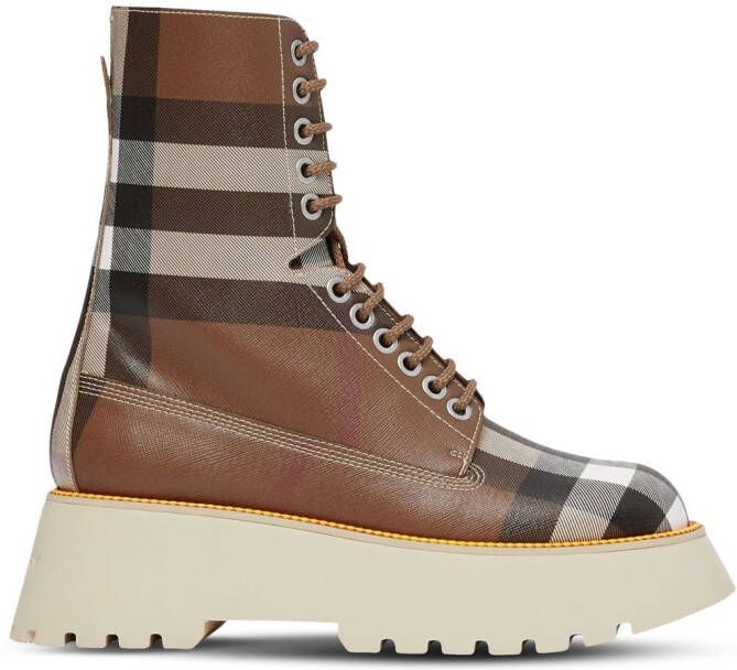 Burberry Leren laarzen Bruin