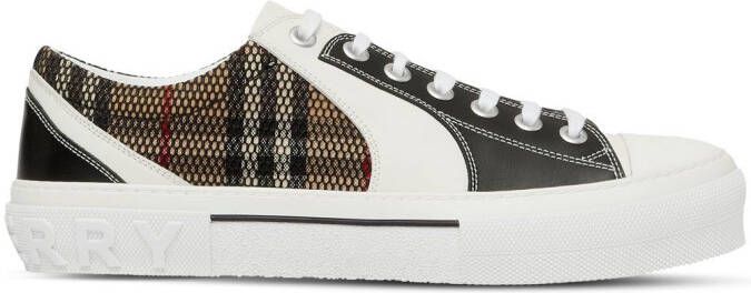 Burberry Vintage Check low-top sneakers Zwart