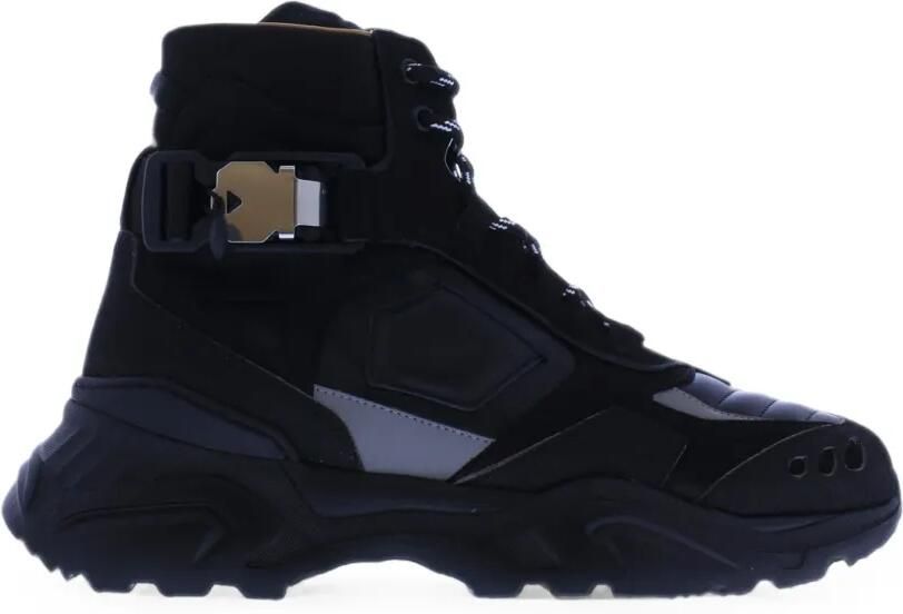 Buscemi Kombat High laarzen met gespsluiting Zwart