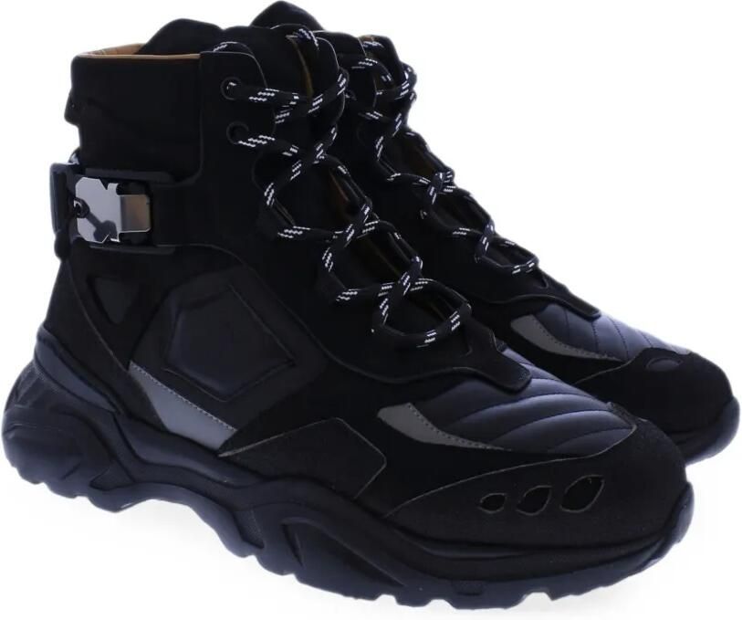 Buscemi Kombat High laarzen met gespsluiting Zwart - Foto 4