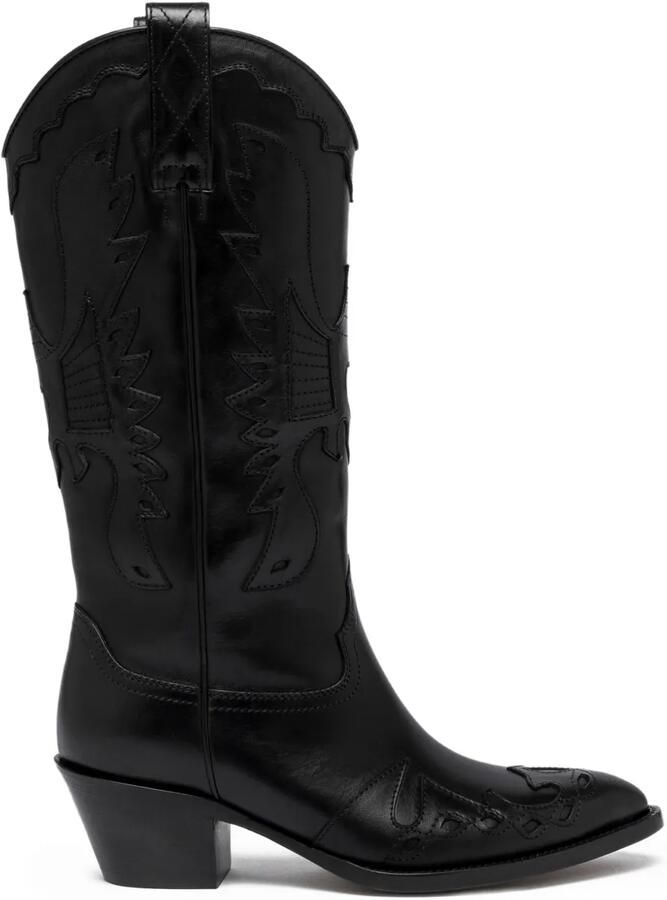 Buttero 60 mm Annie cowboylaarzen met puntige neus Zwart - Foto 4