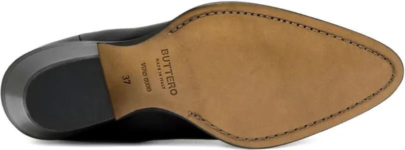 Buttero 60 mm enkellaarzen met elastisch vlak en puntige neus Zwart - Foto 4