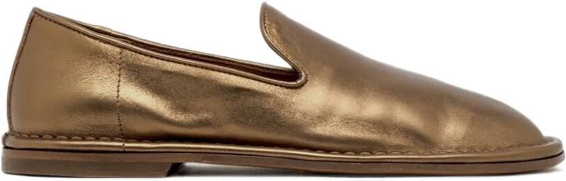 Buttero Ercole gelamineerde leren loafers Goud