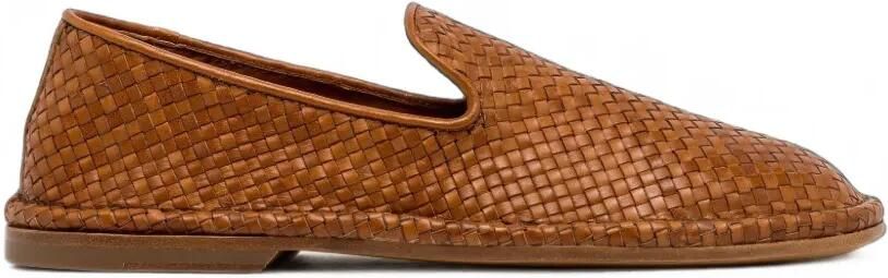 Buttero Ercole geweven leren loafers Bruin