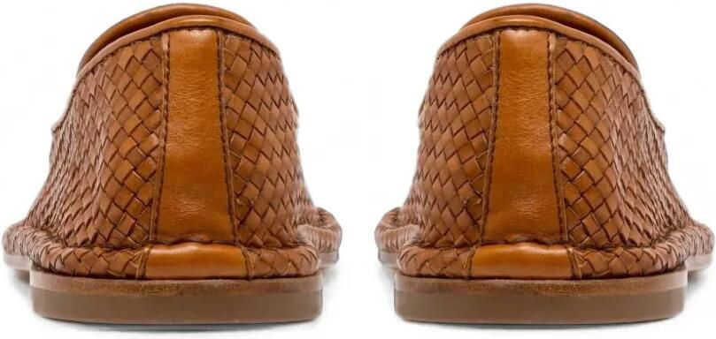 Buttero Ercole geweven leren loafers Bruin - Foto 2