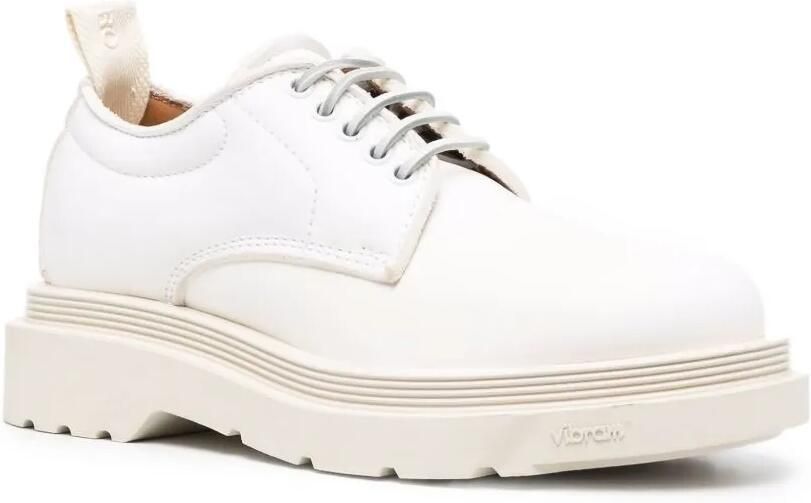 Buttero Leren Derby schoenen Wit - Foto 2