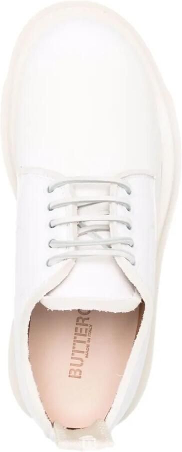Buttero Leren Derby schoenen Wit - Foto 3