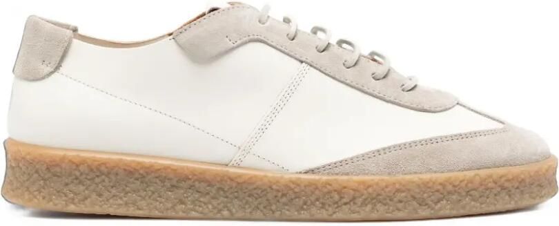 Buttero Leren sneakers met vlakken Wit