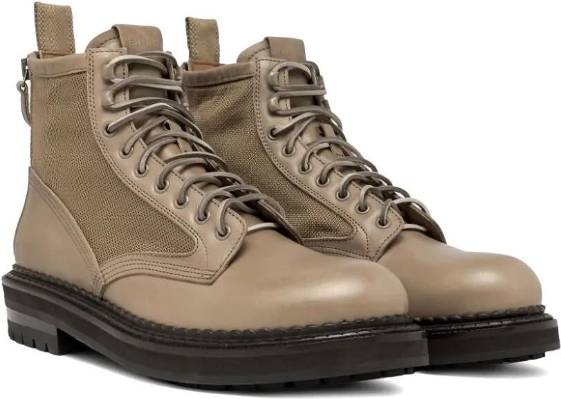 Buttero Leren veterlaarzen Beige - Foto 4