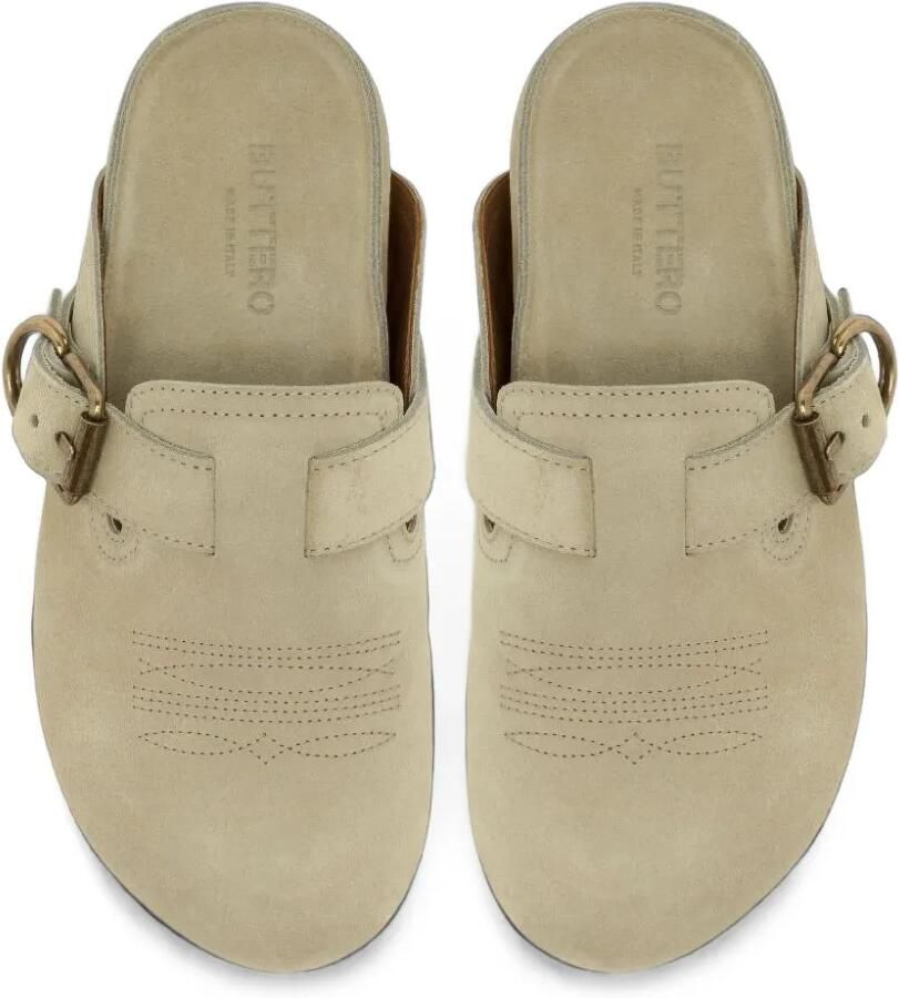 Buttero Muiltjes met gespbandje Beige - Foto 2