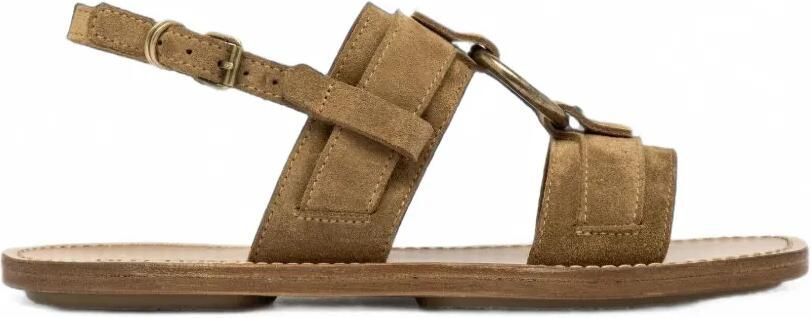 Buttero Sella sandalen met ringdetail Bruin