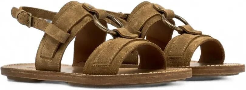 Buttero Sella sandalen met ringdetail Bruin - Foto 4