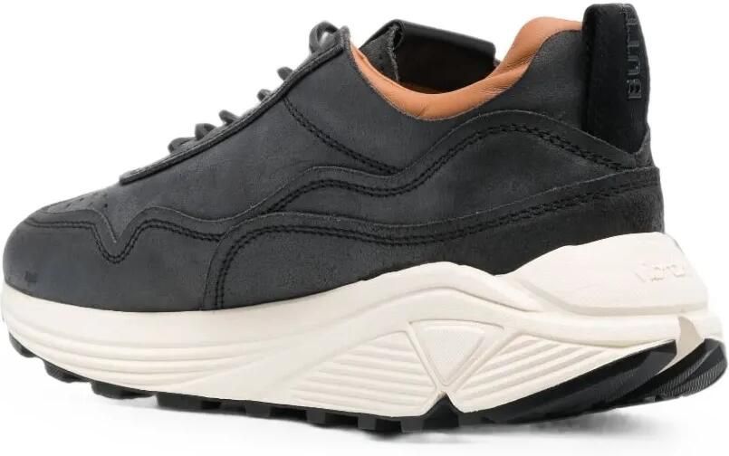 Buttero Vinci leren sneakers Zwart - Foto 4