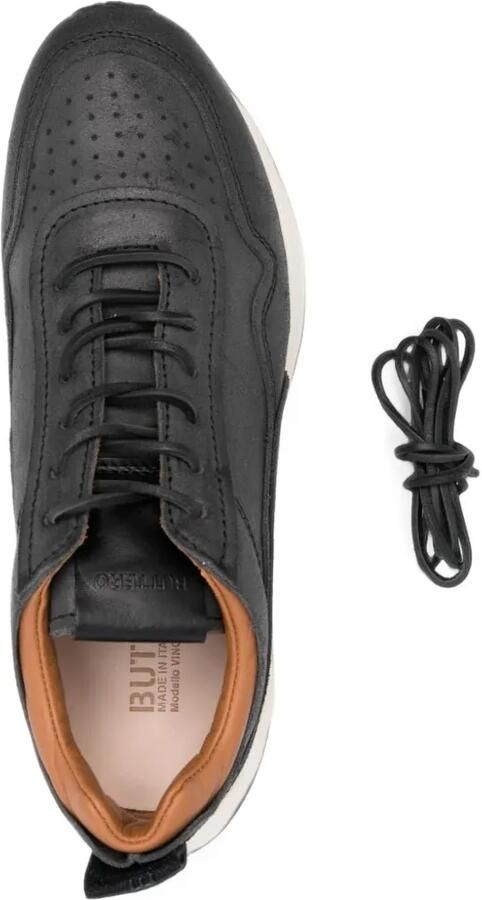 Buttero Vinci leren sneakers Zwart - Foto 2
