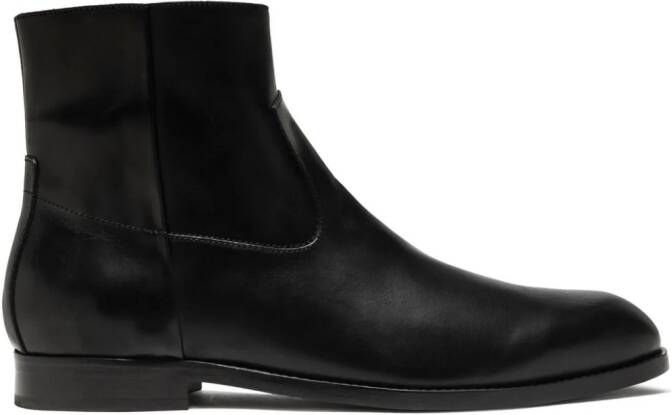 Buttero Floyd leather ankle boots Zwart