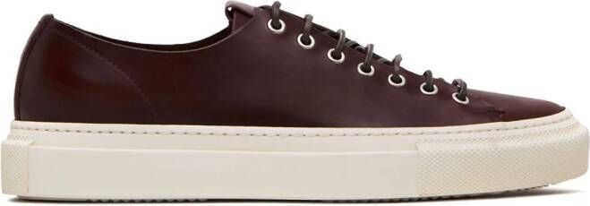 Buttero lace-fastening leather sneakers Bruin