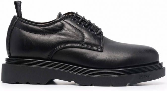 Buttero Leren derby brogues Zwart